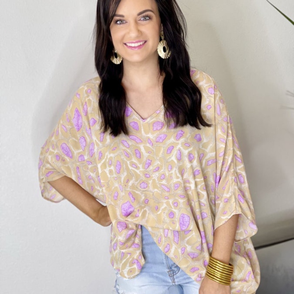 Adrienne poncho top size small